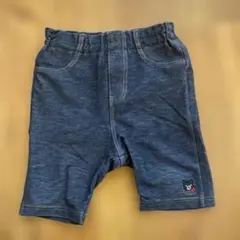 ダークブルーデニムパンツ（ウエストゴム）80cm