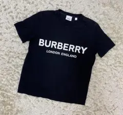 バーバリー　半袖Tシャツ　ロゴ　ブラック　S