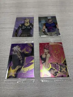 【未開封】ジョジョの奇妙な冒険 黄金の風 ウエハースカード2 4枚セット