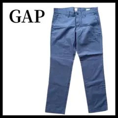 美品 GAP チノパン スリムパンツ 32×30 メンズ ブルーグレー