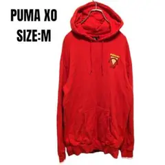 PUMA XO プーマ オーバーサイズ スウェット パーカー Mサイズ レッド