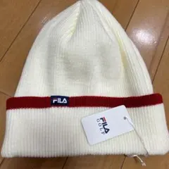 新品未使用品 フィラゴルフFILA ニット帽 オフホワイト 799-990