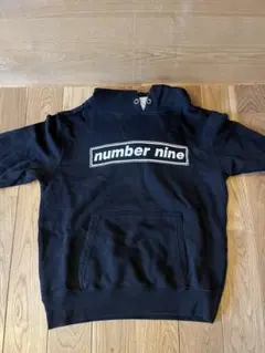 number nine フード付きパーカー 黒