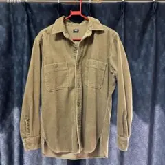 UNIQLO ブラウン コーデュロイシャツ　長袖　カーキ　Sサイズ