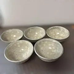未使用　茶器　５客セット　陶器 ナチュラル系