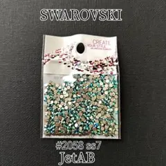 【最終値下】スワロフスキー ss7フラットバック ジェットAB