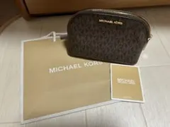 MICHAEL KORS ブラウンポーチ
