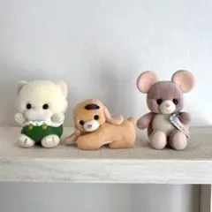 吉徳のぬいぐるみ　フィギュアコレクション　ガチャ　ねこ　いぬ　ねずみ　セット
