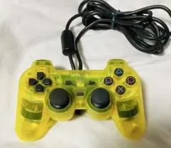 プレイステーション2 純正コントローラーデュアルショック クリアイエロー