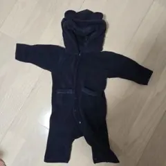 COMME CA FOSSETTE　ネイビー フリースロンパース