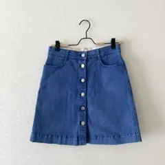 【STELLAMcCARTNEY】デニムミニスカート　ボタン　ブルー　ジーンズのサムネイル