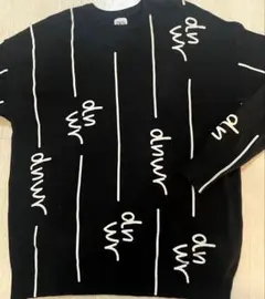 ZARA ロゴニット　dnwr 総柄ニット　Lサイズ