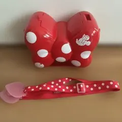 ディズニーリゾート　ポップコーンバケット ミニー　リボン型 ストラップ付き