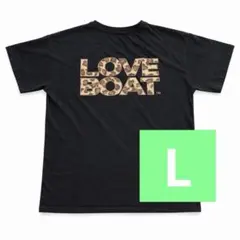 【LOVE BOAT】ブラック L 半袖 レオパード柄　ヒョウ柄　黒 ラブボートのサムネイル