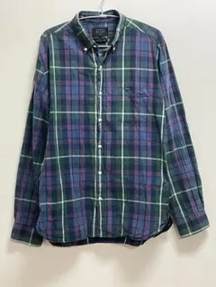 【味あり】BEAMS PLUS L タータンチェック ボタンダウンシャツ 日本製のサムネイル