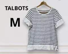 TALBOTS ストライプ柄 半袖Tシャツ ペティート【M】のサムネイル