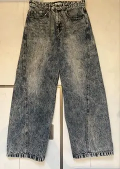 【大幅値下げ】VINTAGE WASHED CURVED DENIM　L