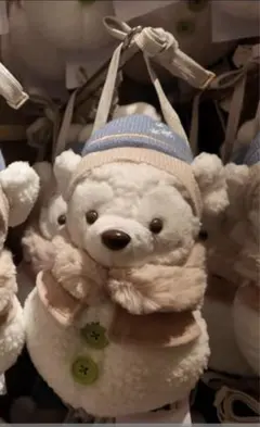 ダッフィー　ショルダーバッグ　 ぬいぐるみ　シークレットオブスノーウィーデイ