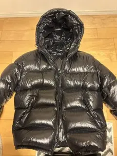ZARA フード付きダウンジャケット M ブラック