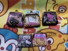 サンリオ ハローキティ PVCがま口ポーチ 【5点コンプリートセット】