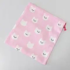 給食袋(小)　ねこ