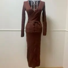 ✨美品✨Abercrombie & Fitch【S】ニットワンピース ブラウン