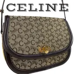 【美品】 CELINE セリーヌ ヴィンテージ ショルダーバッグ マカダム柄