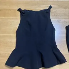 ZARA ペプラムリボントップス