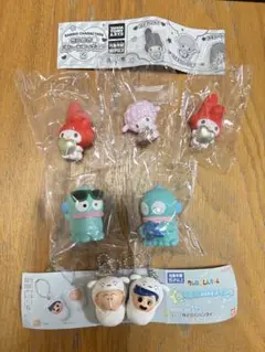 サンリオ&クレヨンしんちゃんガチャ7点セット