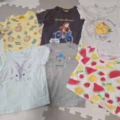 モンベル　おさるのジョージ　ハッカベビー　フルーツ 半袖Tシャツ 90サイズのサムネイル