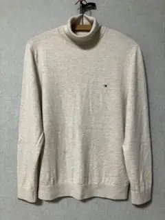 TOMMY HILFIGER ベージュ タートルネックセーター L