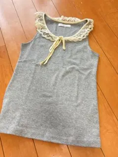 COCO DEAL レース襟 タンクトップ グレーのサムネイル