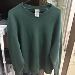 FRUIT OF THE LOOM XL ダークグリーン スウェット