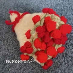 花束ブランケット　フラワーブランケット　赤い薔薇　直径60㌢