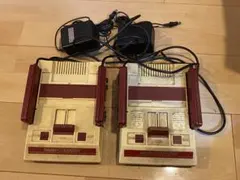 任天堂 ファミコン 本体 2台セット(アダプター2個付)