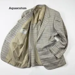 2026年最新】Aquascutum 柄：チェック メンズ テーラードジャケットの