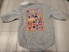 エヴァンゲリオン　EVA POCKET 長袖ロンパース　80