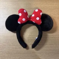 ディズニー ミニー カチューシャ 赤ドット