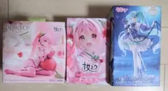 初音ミク フィギュア 桜ミク他 3個セット