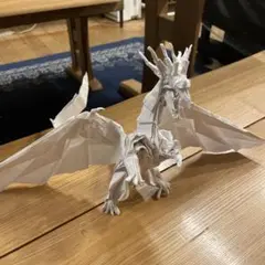 ホワイトドラゴン 折り紙 約30cm