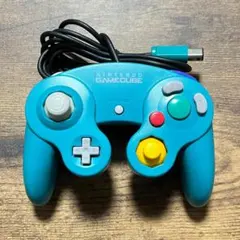 GAMECUBE　ゲームキューブ　コントローラー　エメラルドブルー　動作品