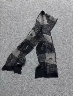OUR LEGACY ESTATE SCARF ブラック/グレー