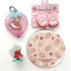 レア☆平成 マロンクリーム 消しゴム＆アクリルチャーム＆フィギュア＆缶バッジ
