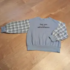 ラブトキシック チェック柄バルーンスリーブ トレーナー