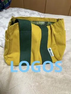 イエローグリーンストライプトートバッグ眼鏡市場×LOGOS コラボトートバッグ