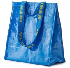 IKEA FRANKTA クーラーバッグ 青 38x40 cm