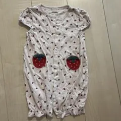 petit main⭐︎いちご柄ロンパース F ⭐︎50-70センチ^ ^