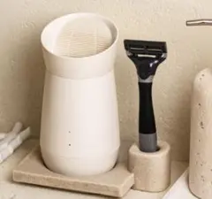 razorvase habitude白 超音波カミソリ洗浄機 本体＋トレイ