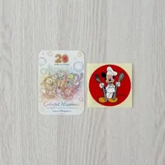 ダッフィー&フレンズ　20周年　カラフルハピネス　シェフミッキー　ステッカーのサムネイル