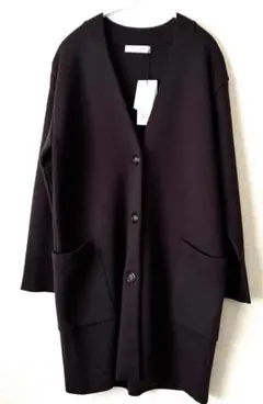 新品未使用◎デミルクスBEAMS ロングカーディガン　ブラウンのサムネイル